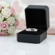 Princess Cut Diamond Option Stud Men's Ring-Black Diamonds New York