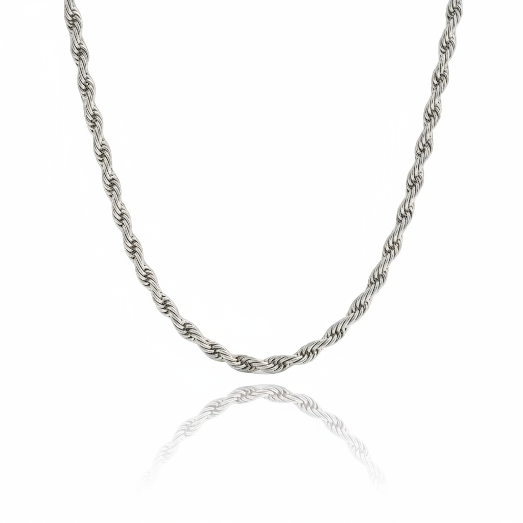 Punk Karma Wheel Wire-Cable Necklace-Black Diamonds New York