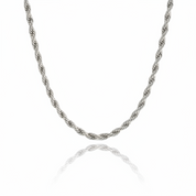 Punk Karma Wheel Wire-Cable Necklace-Black Diamonds New York
