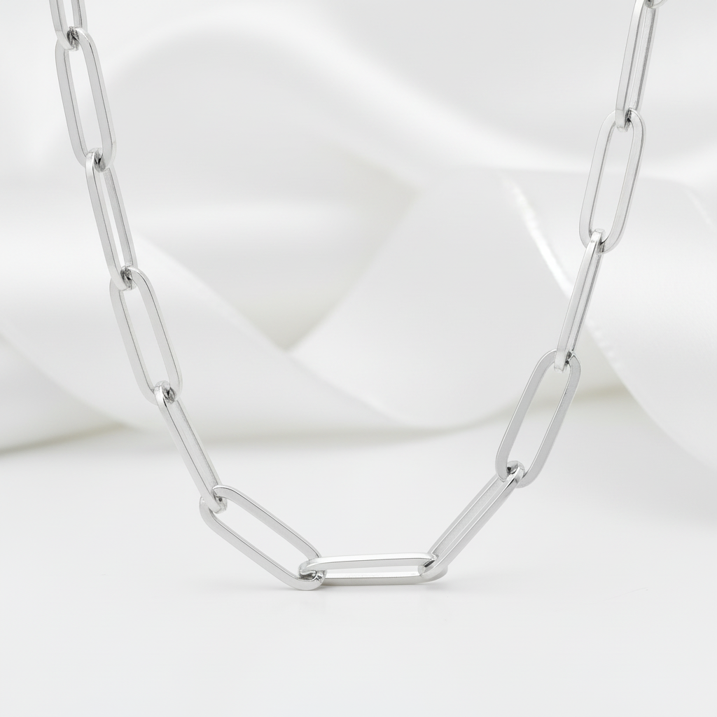 Punk Link Chain Necklace-Black Diamonds New York