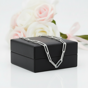 Punk Link Chain Necklace-Black Diamonds New York