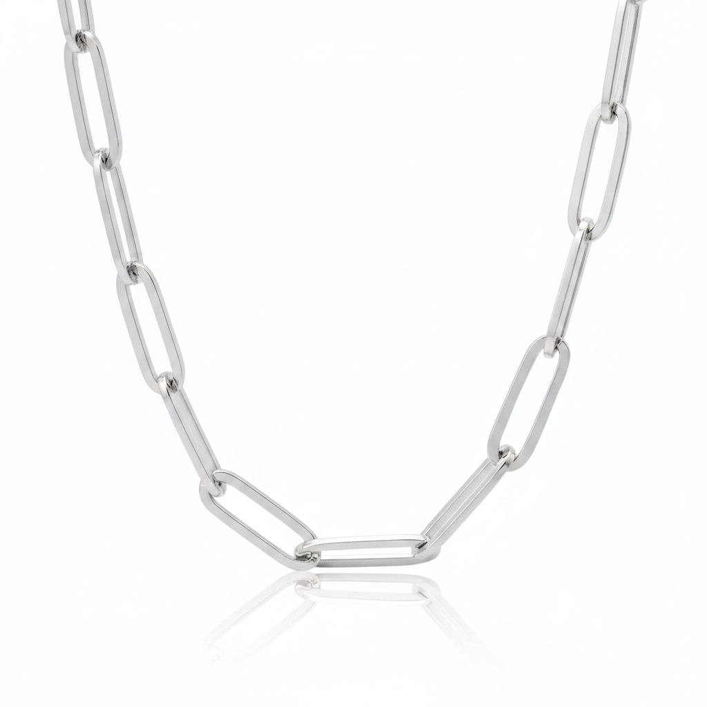 Punk Link Chain Necklace-Black Diamonds New York