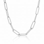 Punk Link Chain Necklace-Black Diamonds New York