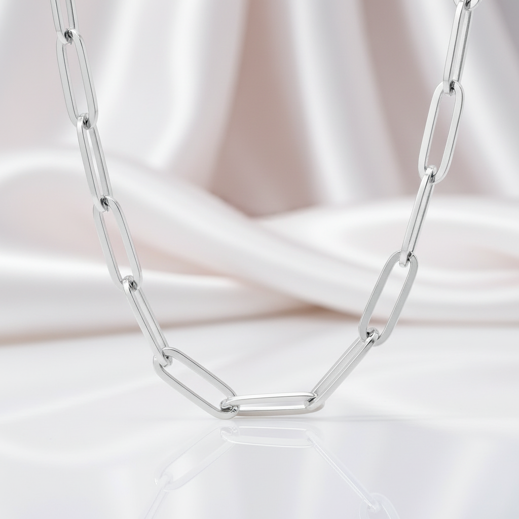 Punk Link Chain Necklace-Black Diamonds New York