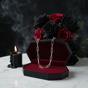 Punk Link Chain Necklace-Black Diamonds New York