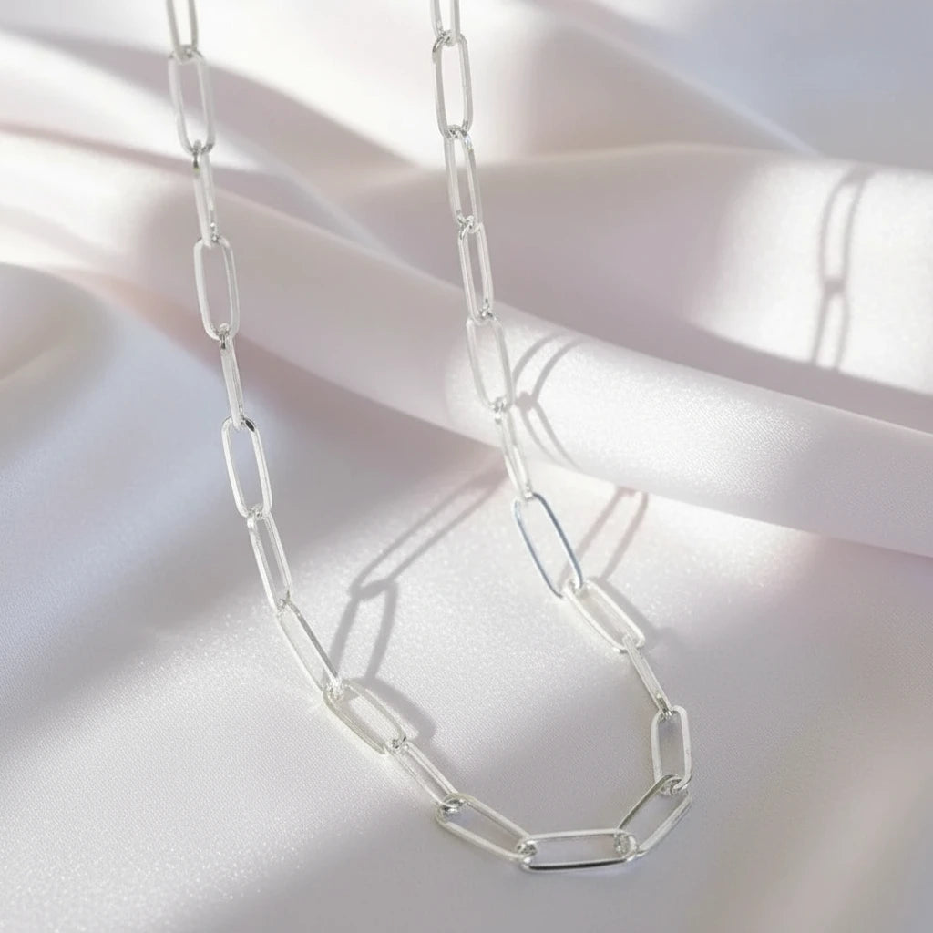 Punk Link Chain Necklace-Black Diamonds New York