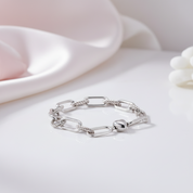 Punk Love of Paper Clips Bracelet-Black Diamonds New York