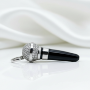Punk Microphone Pendant-Black Diamonds New York