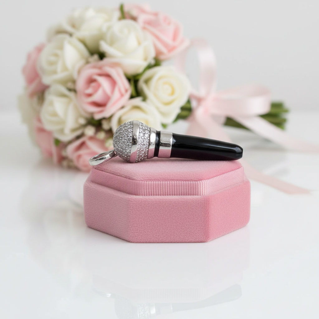 Punk Microphone Pendant-Black Diamonds New York