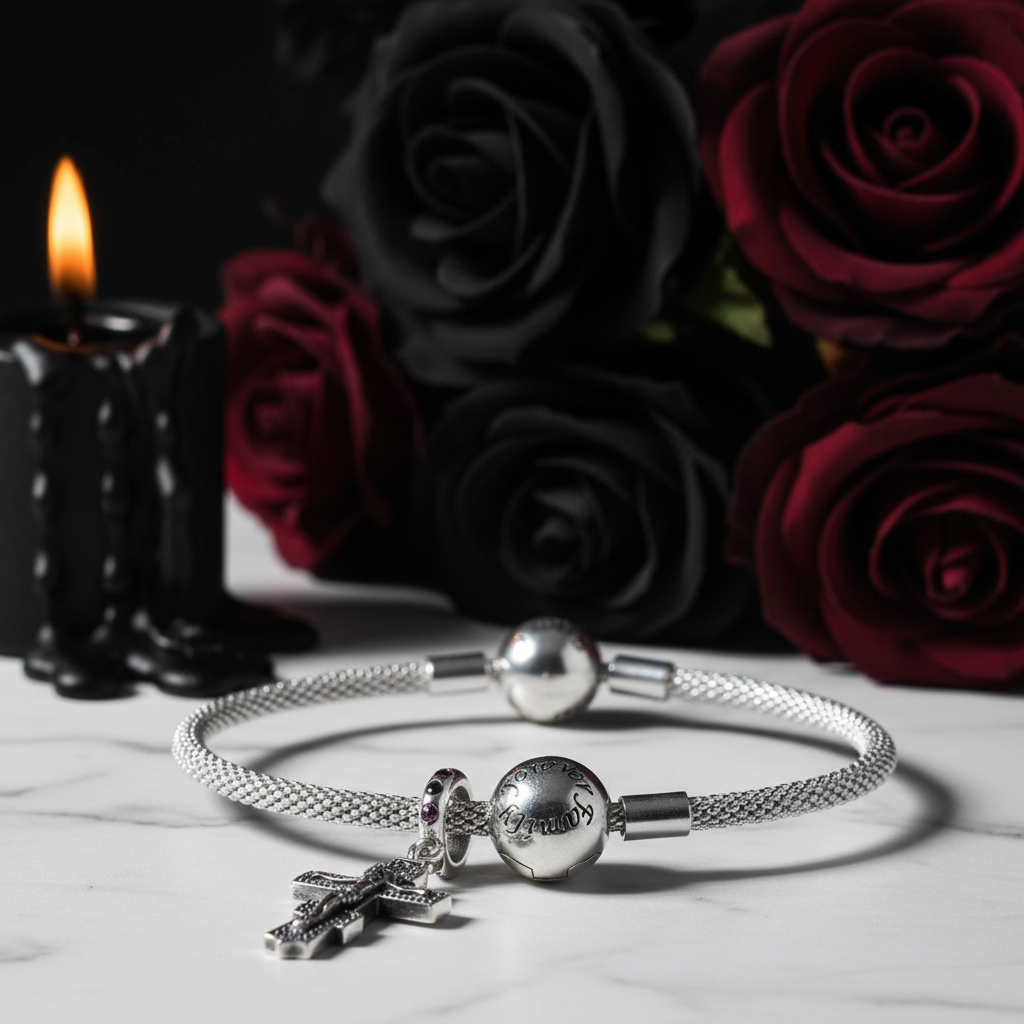 Punk Retro Cross Pendant-Black Diamonds New York