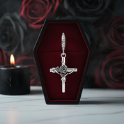 Punk Retro Cross Pendant-Black Diamonds New York