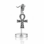 Punk Vintage Cross Charm Bead-Black Diamonds New York