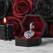 Purple Diamond Option Punk Beads and Love Drop Charms-Black Diamonds New York
