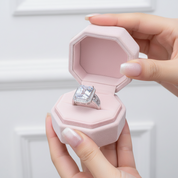 Radiant Cut Diamond Option Halo Engagement Ring-Black Diamonds New York