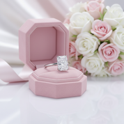 Radiant Cut Diamond Option Engagement Ring-Black Diamonds New York