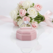 Rainbow Hexagon Moonstone Gemstone Ring-Black Diamonds New York