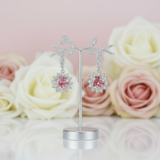 Red Diamond Jewelry Set with Sunflower Design-Black Diamonds New York