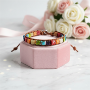 Regalite and Mixed Chakra Stone Bohemian Bracelet-Black Diamonds New York