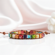 Regalite and Mixed Chakra Stone Bohemian Bracelet-Black Diamonds New York