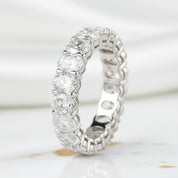 Half Eternity Oval Cut Diamond Wedding Band-Black Diamonds New York