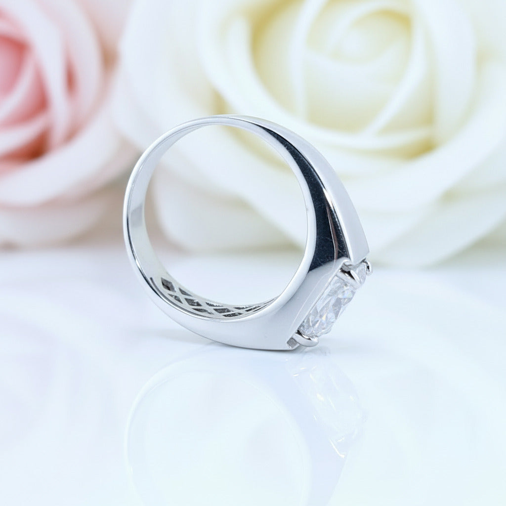 3.0CT Color D VVS Adjustable Diamond Ring-Black Diamonds New York