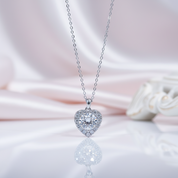2.0 Ct Diamond Heart Shape Pendant Necklace-Black Diamonds New York
