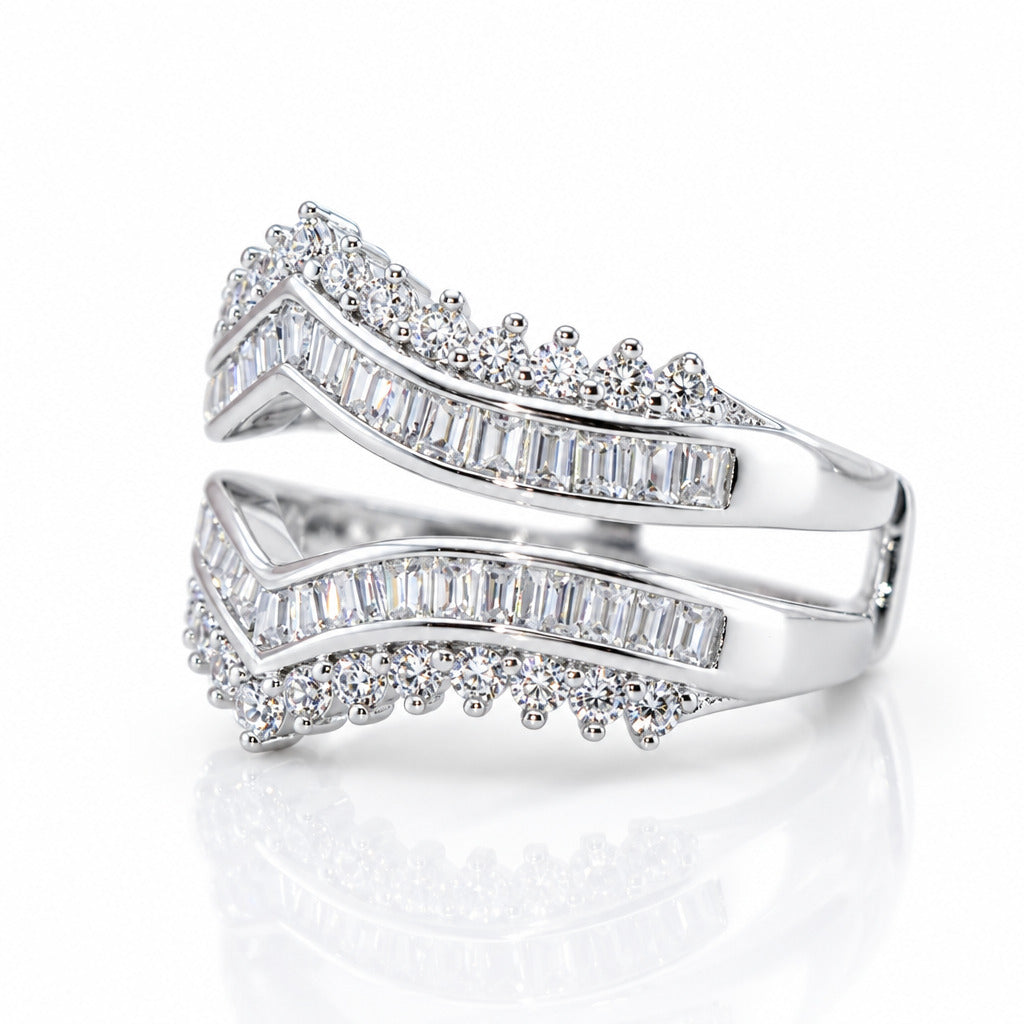 Gorgeous Diamond Option Women's Wedding Band Enhancer-Black Diamonds New York
