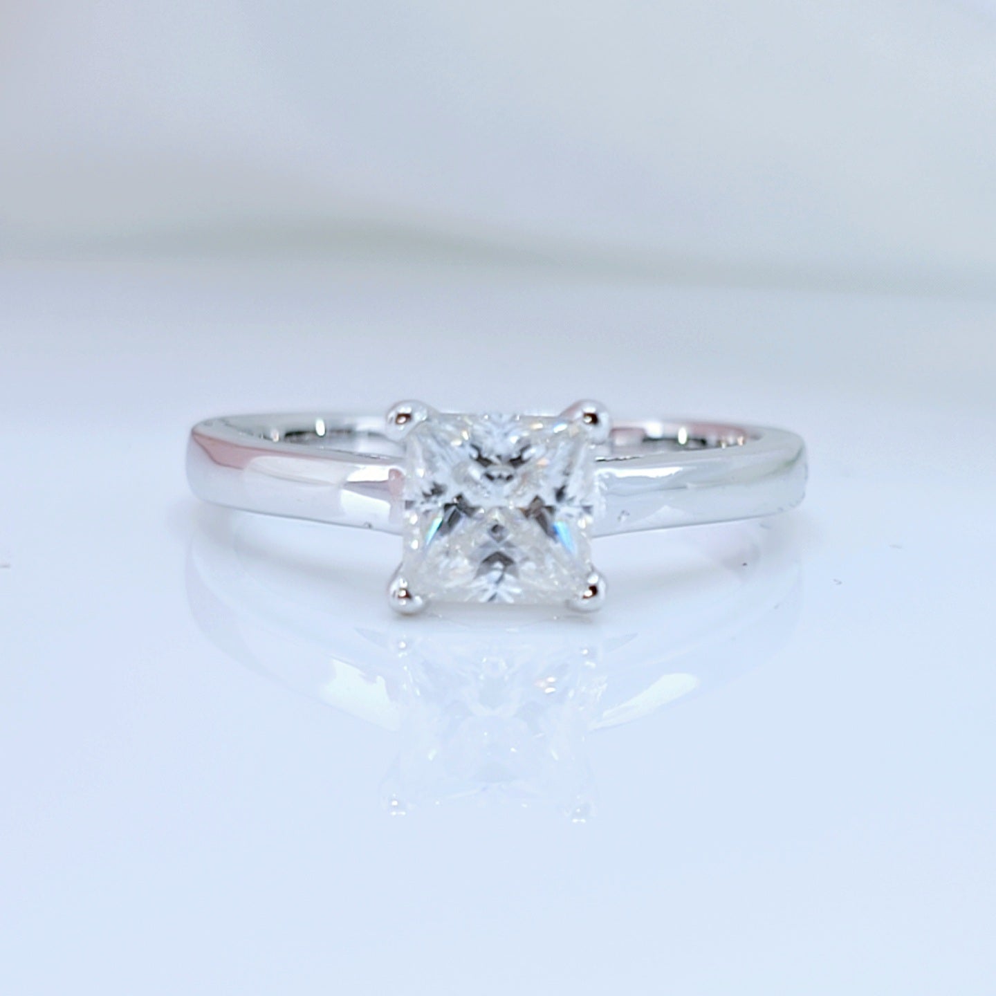 2 Carat Princess Cut Diamond Option Classic Engagement Ring-Black Diamonds New York