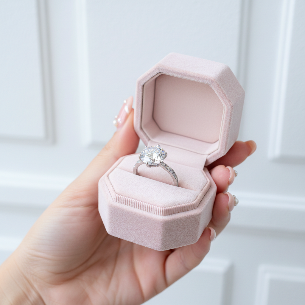 5 Carat Round Cut Diamond Option Engagement Ring-Black Diamonds New York