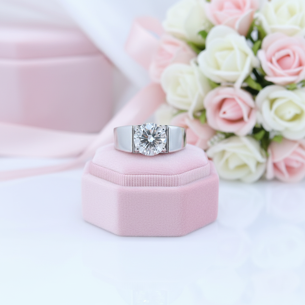 3.0CT Color D VVS Adjustable Diamond Option Ring-Black Diamonds New York