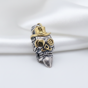 Retro Option Punk Skull Hip-Hop Pendant-Black Diamonds New York