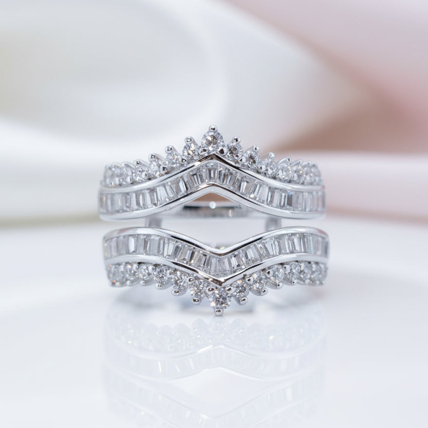 Gorgeous Diamond Option Women's Wedding Band Enhancer-Black Diamonds New York