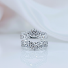 Gorgeous Diamond Option Women's Wedding Band Enhancer