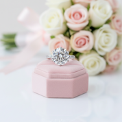 5 Carat Round Cut Diamond Engagement Ring