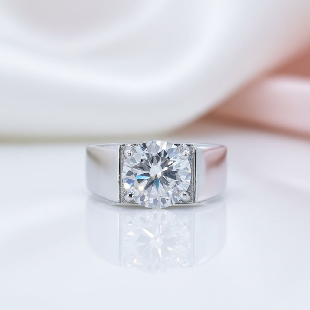 3.0CT Color D VVS Adjustable Diamond Ring-Black Diamonds New York