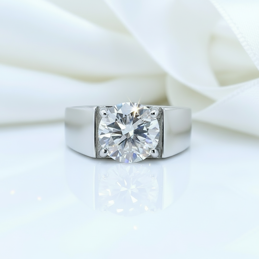 3.0CT Color D VVS Adjustable Diamond Ring-Black Diamonds New York