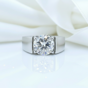 3.0CT Color D VVS Adjustable Diamond Ring-Black Diamonds New York