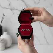 Punk Night Bat Stud Earrings-Black Diamonds New York