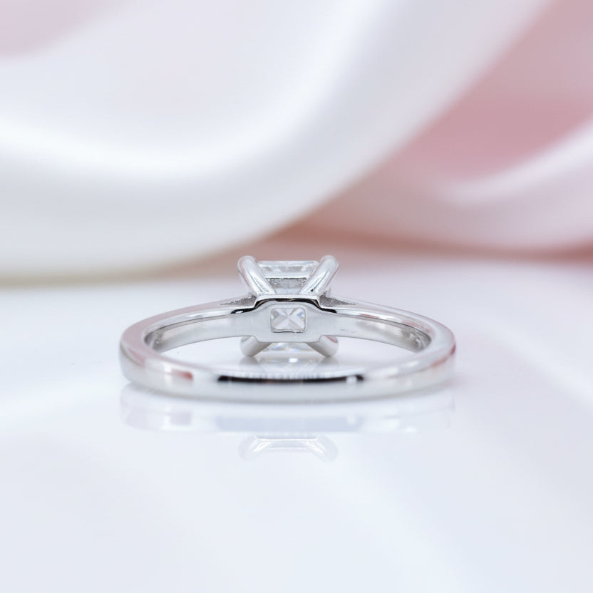 2 Carat Princess Cut Diamond Classic Engagement Ring-Black Diamonds New York