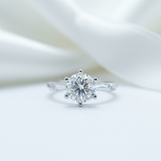 2 Carat Round Cut Diamond Option Engagement Ring-Black Diamonds New York