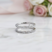 Round Diamond Women's Wedding Ring Enhancer-Black Diamonds New York