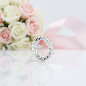 Marquise Cut Diamond Option Eternity Wedding Band-Black Diamonds New York