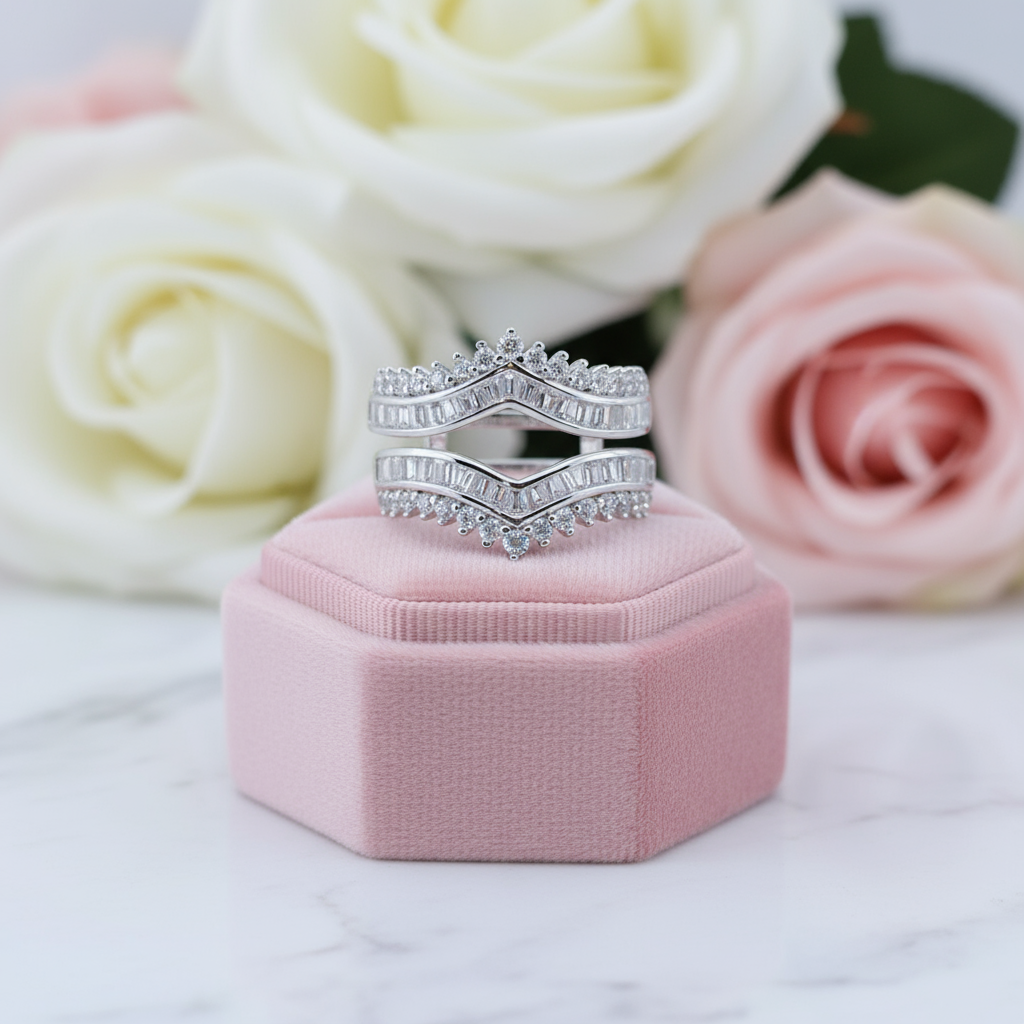 Gorgeous Diamond Option Women's Wedding Band Enhancer-Black Diamonds New York