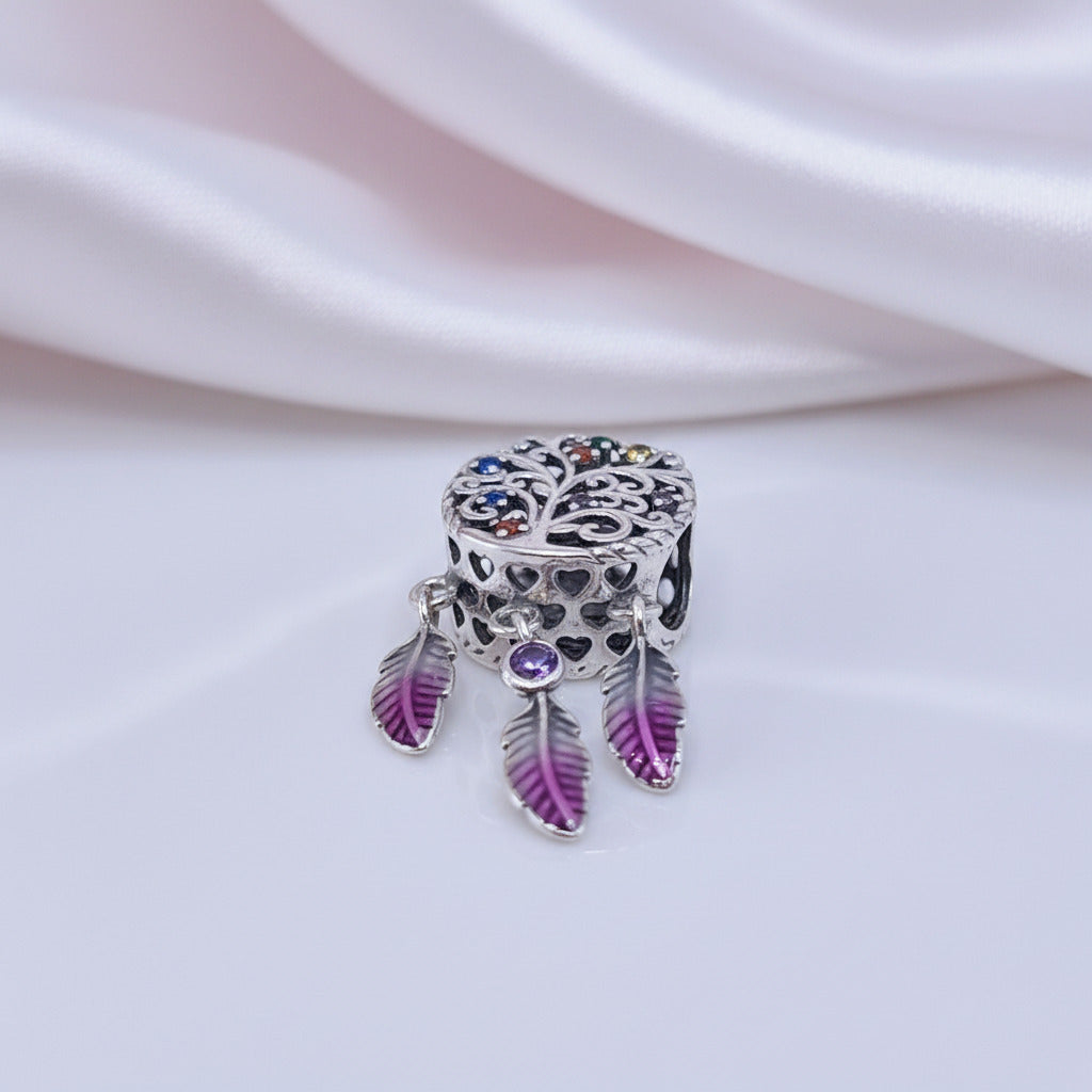 Punk Flower & Bird Charm Series-Black Diamonds New York