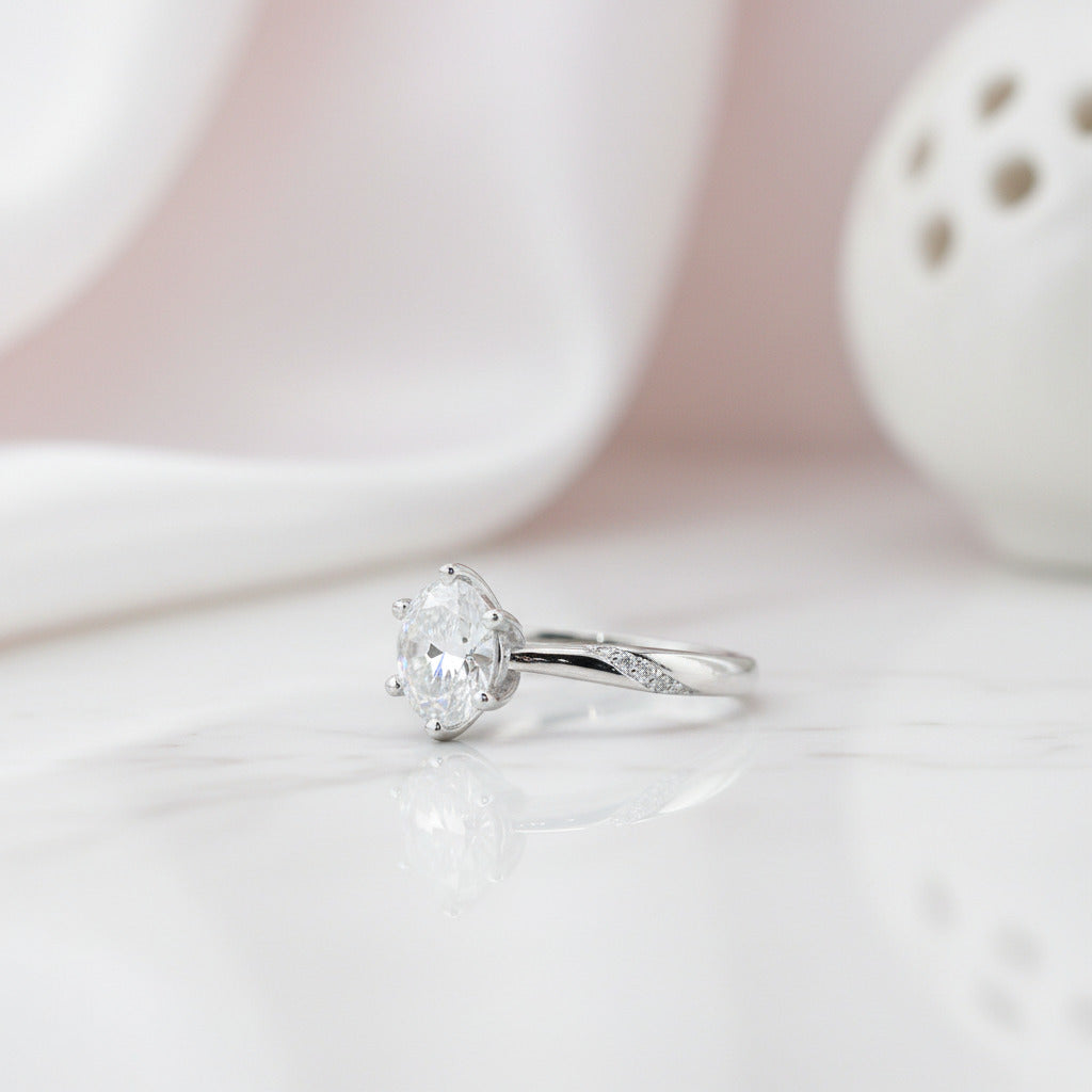 2 Carat Round Cut Diamond Option Engagement Ring-Black Diamonds New York