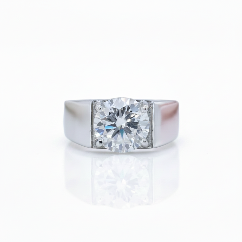 3.0CT Color D VVS1 Adjustable Diamond Option Ring-Black Diamonds New York