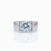 3.0CT Color D VVS1 Adjustable Diamond Option Ring-Black Diamonds New York