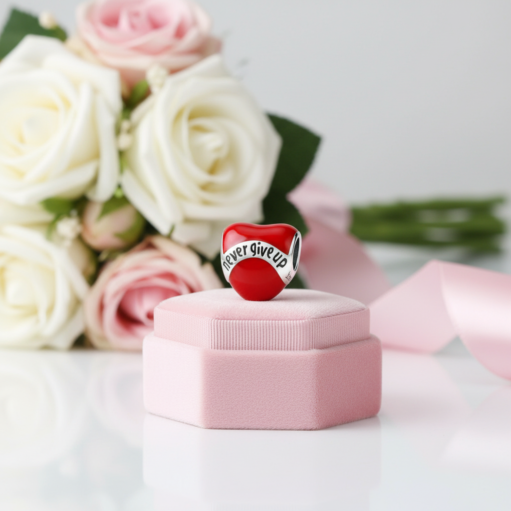 Romantic Love Heart Charm Series-Black Diamonds New York