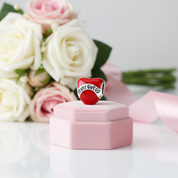 Romantic Love Heart Charm Series-Black Diamonds New York