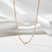 Romantic Love Heart Design Chain Necklace-Black Diamonds New York